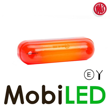 WAS WAS Eclairage de contour rouge court NEON look12-24 volts E-mark