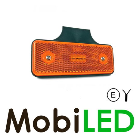 Side marking amber with reflector E-mark