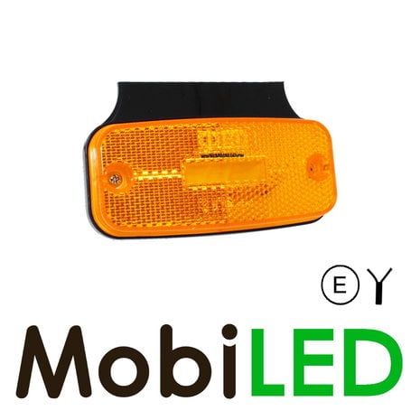 Zijmarkering met reflector en ophangbeugel amber E-keur