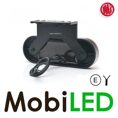 WAS Side marking 1x stripe "NEON" and rounded corners E-mark WAS Side marking 1x stripe "NEON" and rounded corners E-mark