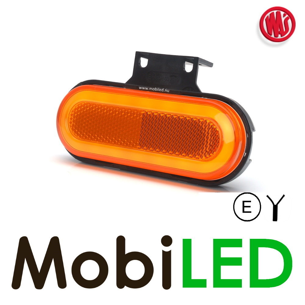 WAS LED zijmarkering "NEON" rand Ronde hoeken  E-keur