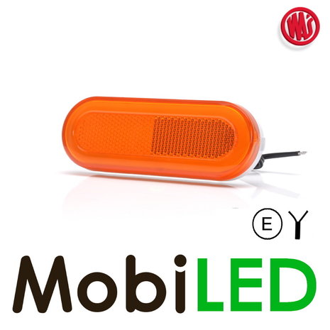 WAS WAS Marquage latéral bord ambre coins arrondis NEON look E-marque