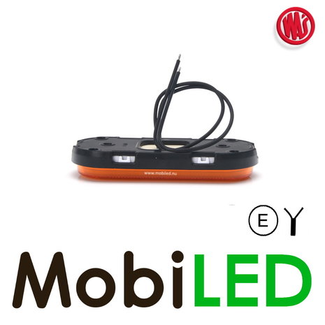 WAS WAS Marquage latéral bord ambre coins arrondis NEON look E-marque