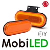 WAS WAS Side marking edge amber round corners NEON look E-mark WAS WAS Side marking edge amber round corners NEON look E-mark