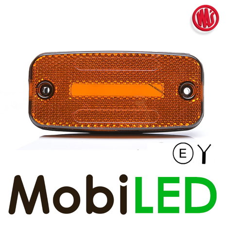 WAS WAS Marquage latéral 1x rayure amber rectangulaire look NEON E-marque WAS WAS Marquage latéral 1x rayure amber rectangulaire look NEON E-marque