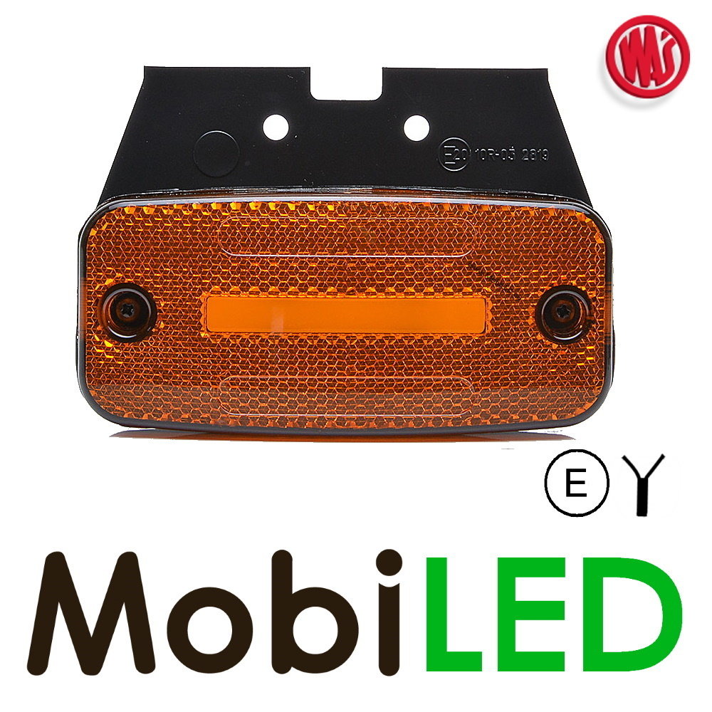 WAS WAS Marquage latéral 1x rayure rectangulair amber NEON look E-marque