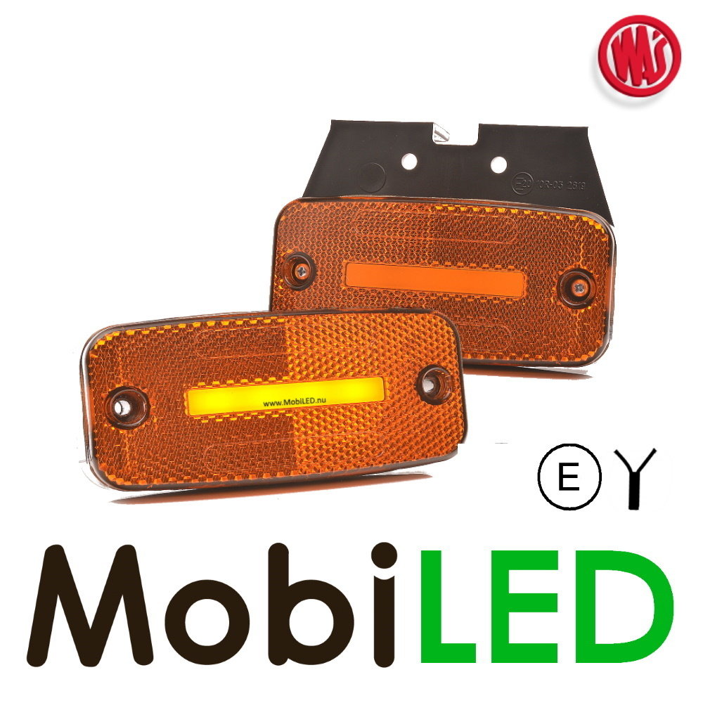 WAS WAS Marquage latéral 1x rayure amber rectangulaire look NEON E-marque WAS WAS Marquage latéral 1x rayure amber rectangulaire look NEON E-marque