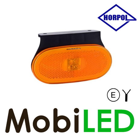 HORPOL Horpol Marquage latéral ambre ovale E-marque HORPOL Horpol Marquage latéral ambre ovale E-marque