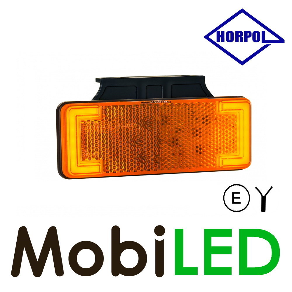 HORPOL Horpol Zijmarkering amber met oplichtende zijkanten NEON look E-keur