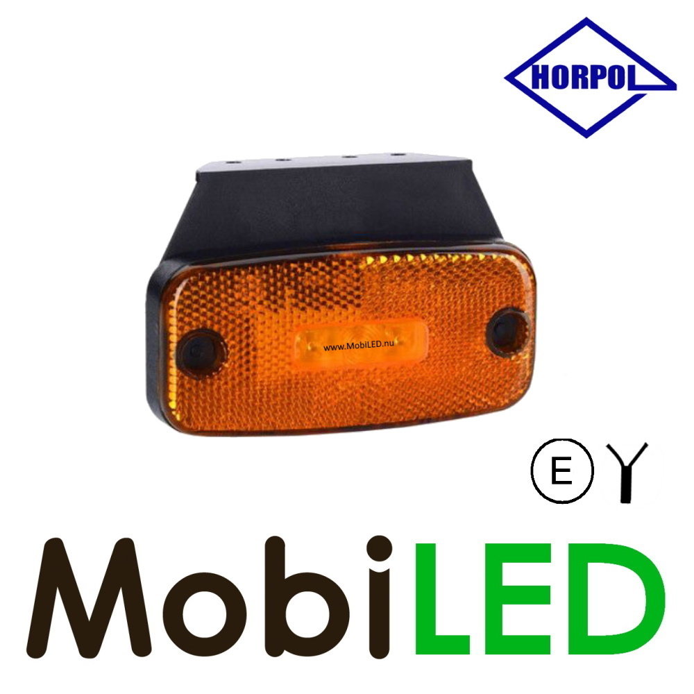 HORPOL Markeringslicht met reflector Amber 12-24 volt E-keur