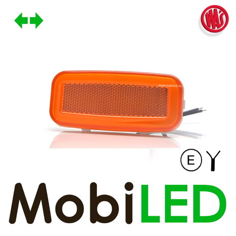 WAS WAS Zijmarkering rand richtingaanwijzer amber NEON look E-keur