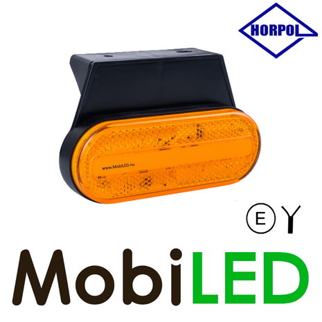 HORPOL Horpol side marking oval amber Neon with holder E-mark