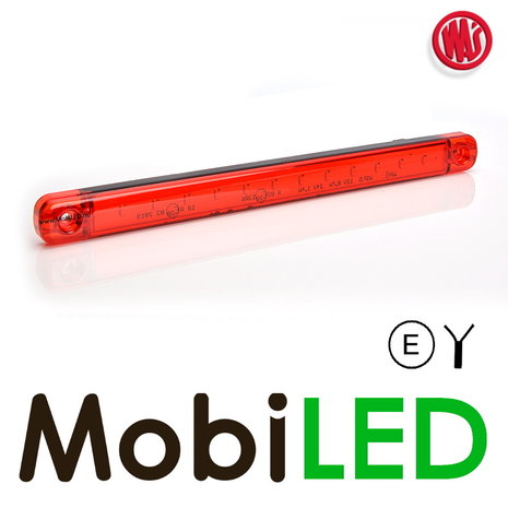 WAS Positielicht achter lang rood 12/24 volt E-keur WAS Positielicht achter lang rood 12/24 volt E-keur