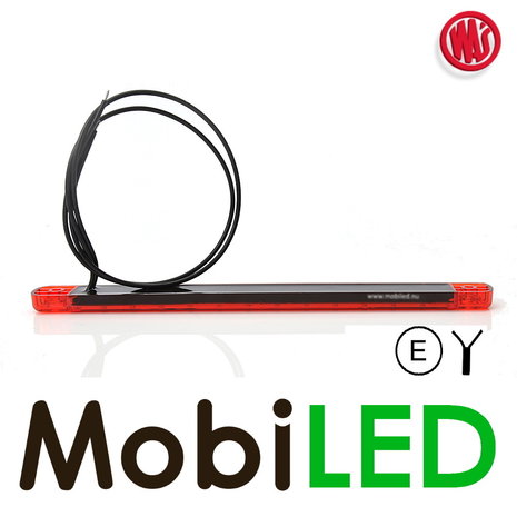 WAS Rear position light long red 12-24 volts E-mark WAS Rear position light long red 12-24 volts E-mark