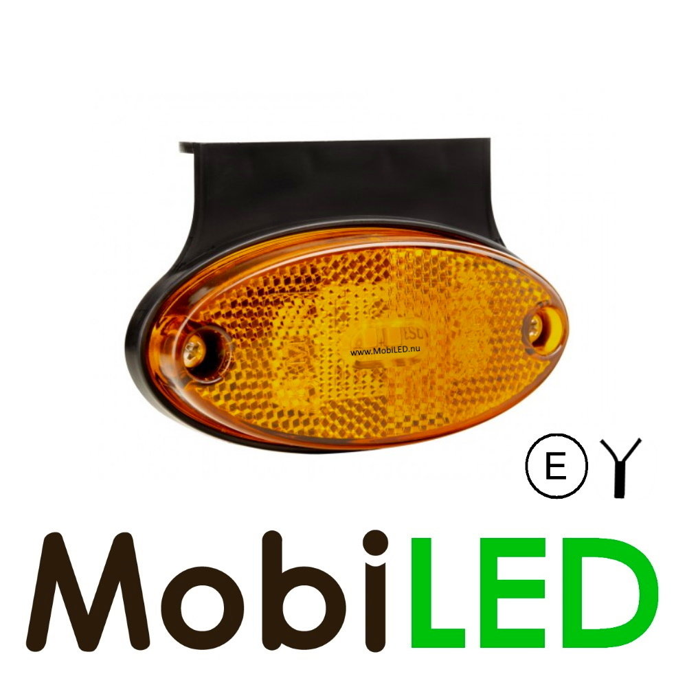 Side marking oval with reflector E-mark