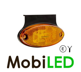 Oval side marking with reflector Oval side marking with reflector