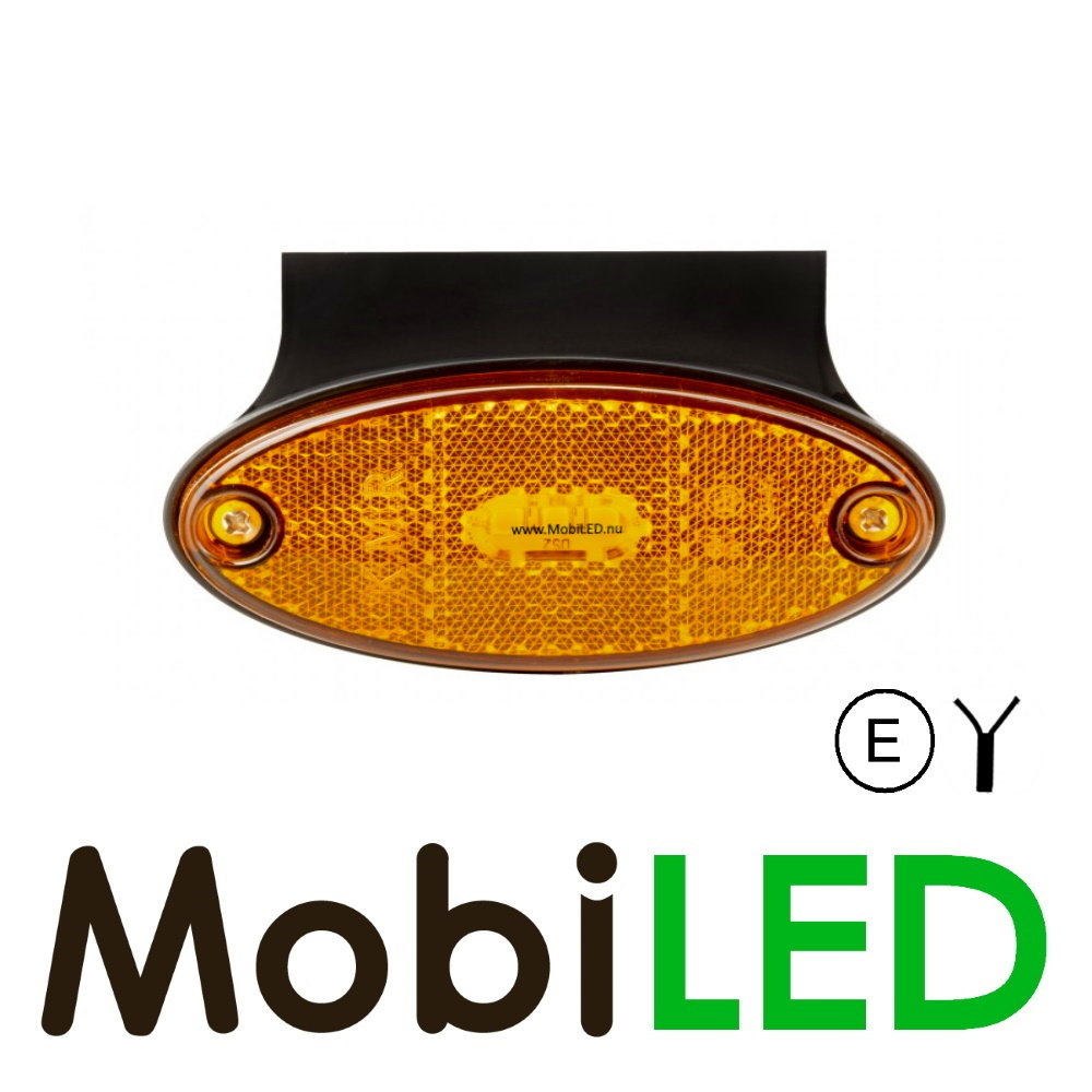 Ovale zijmarkering met reflector E-keur Ovale zijmarkering met reflector E-keur