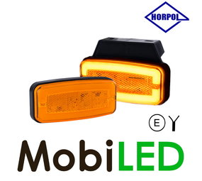 HORPOL Horpol zijmarkering rechthoekig neon ondermontage amber HORPOL Horpol zijmarkering rechthoekig neon ondermontage amber