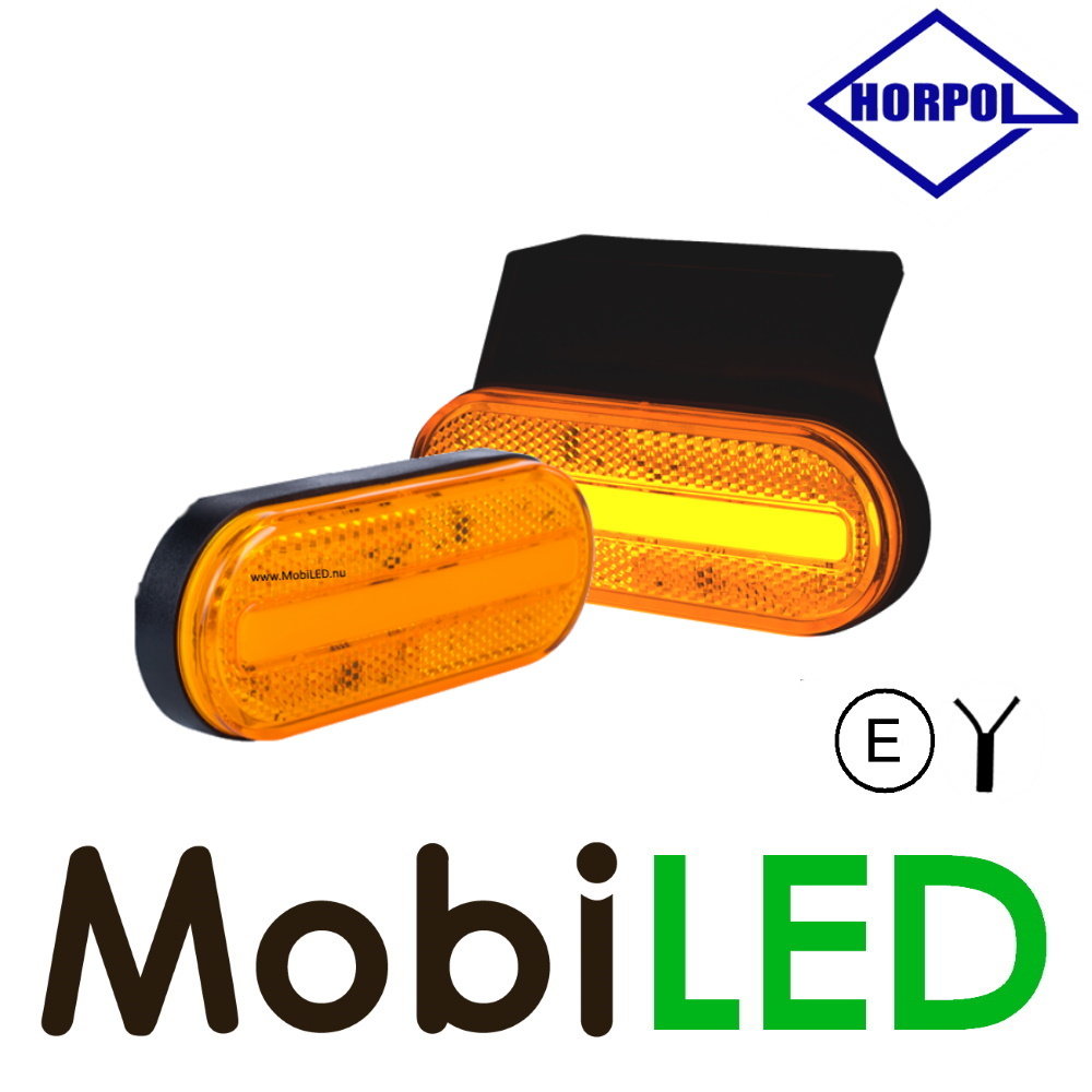 HORPOL Horpol Side marking oval with holder amber NEON look E-mark