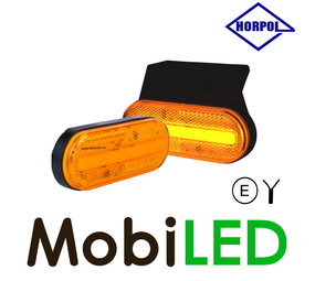 HORPOL Side marking amber oval with holder NEON look