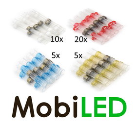 Assortiment Cable connector with tin and heat shrink tubing Assortiment Cable connector with tin and heat shrink tubing