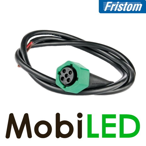 Fristom 5 pin bayonet connector green with 1 m cable Fristom 5 pin bayonet connector green with 1 m cable