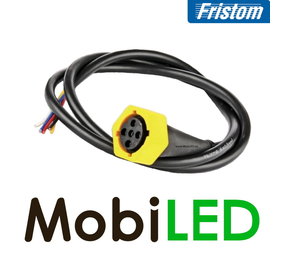 Fristom Connecteur baïonnette 5 broches jaune Fristom Connecteur baïonnette 5 broches jaune