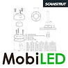 Scanstrut DS6-P Verticale kabeldoorvoer grijs 2-6 mm Scanstrut DS6-P Verticale kabeldoorvoer grijs 2-6 mm