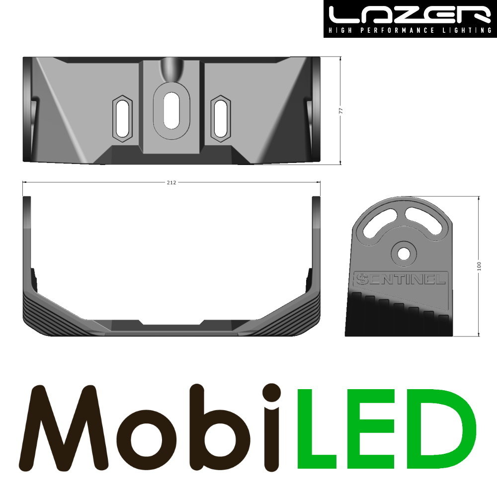 LAZER Mounting bracket Sentinel wide LAZER Mounting bracket Sentinel wide