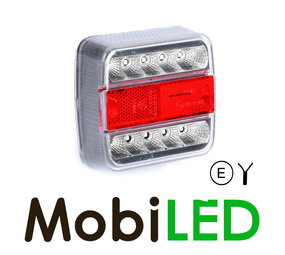 Rear light clear license plate lighting 12-24V E-mark