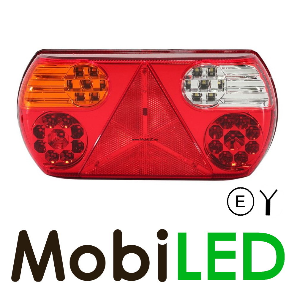 Aanhanger Trailer Achterlicht ovaal 5 functies Links E-keur
