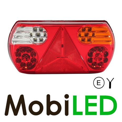 Aanhanger Trailer Achterlicht ovaal 5 functies Rechts E-keur Aanhanger Trailer Achterlicht ovaal 5 functies Rechts E-keur