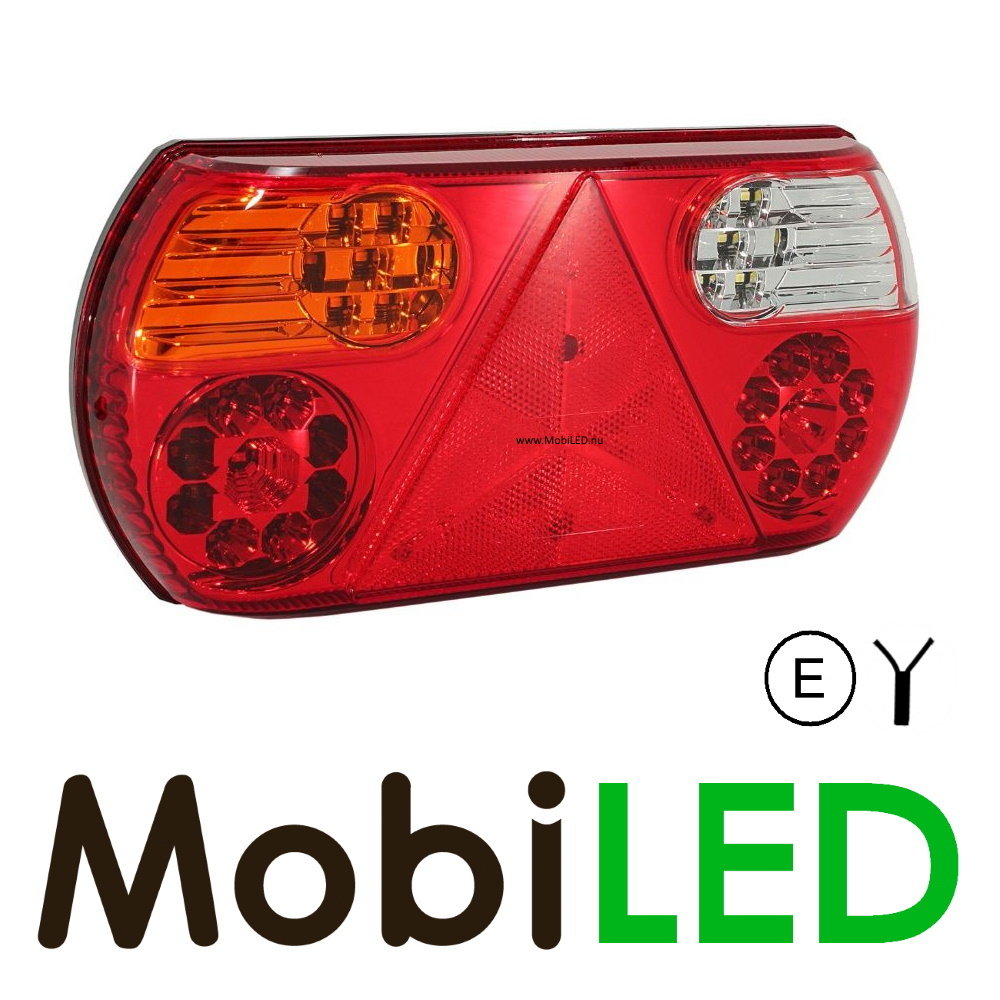 Aanhanger Trailer Achterlicht ovaal 5 functies Links E-keur
