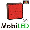 LED autolamps Feu de brouillard arrière 12-24 volts carré E-marque LED autolamps Feu de brouillard arrière 12-24 volts carré E-marque