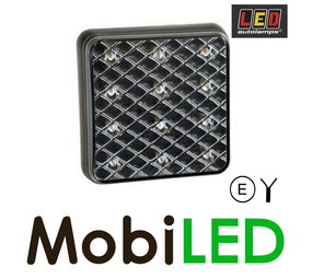 LED autolamps Rear light 3 functions  square