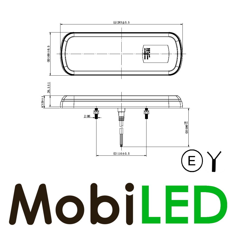 Dynamic rear light 12-24 volt 5 functions E-mark Dynamic rear light 12-24 volt 5 functions E-mark