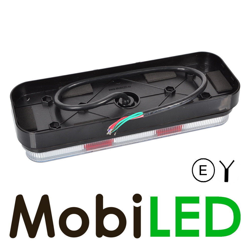 Clear rear light 12-24 volts 5 functions E-mark Clear rear light 12-24 volts 5 functions E-mark