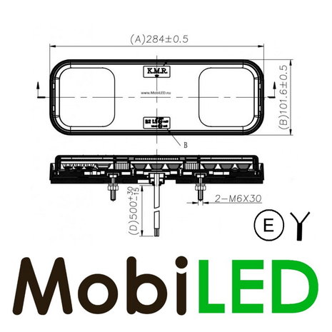 Clear rear light 12-24 volts 5 functions E-mark Clear rear light 12-24 volts 5 functions E-mark