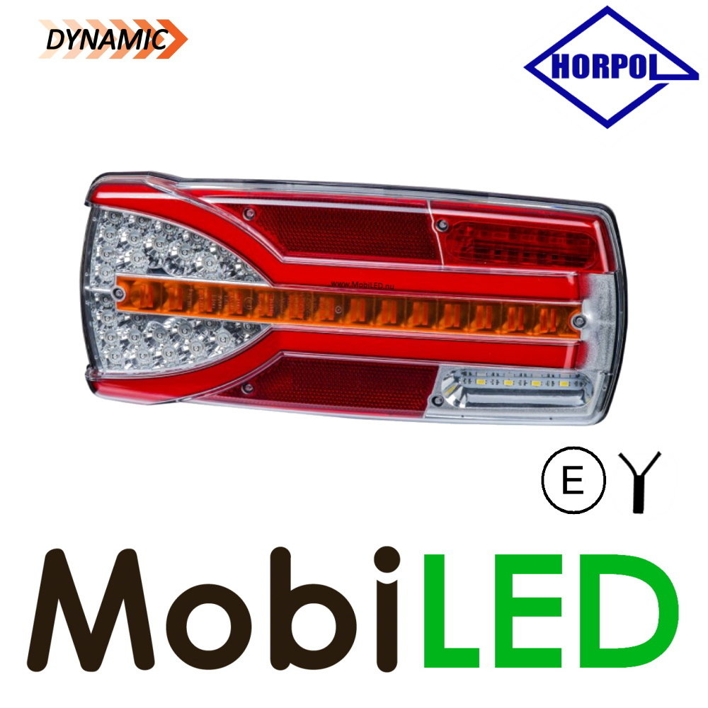 HORPOL Dynamic rear light Carmen clear E-mark 7 functions 10-30 volts left HORPOL Dynamic rear light Carmen clear E-mark 7 functions 10-30 volts left