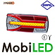 HORPOL Dynamic rear light Carmen clear E-mark 6 functions 10-30 volts left