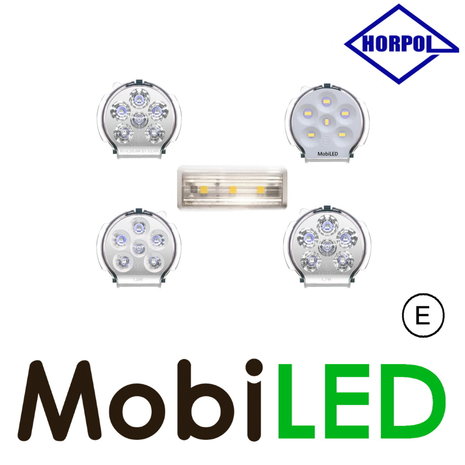 HORPOL Achterlicht  links 4 functies + kentekenverlichting en 5-Pins connector - E-keur