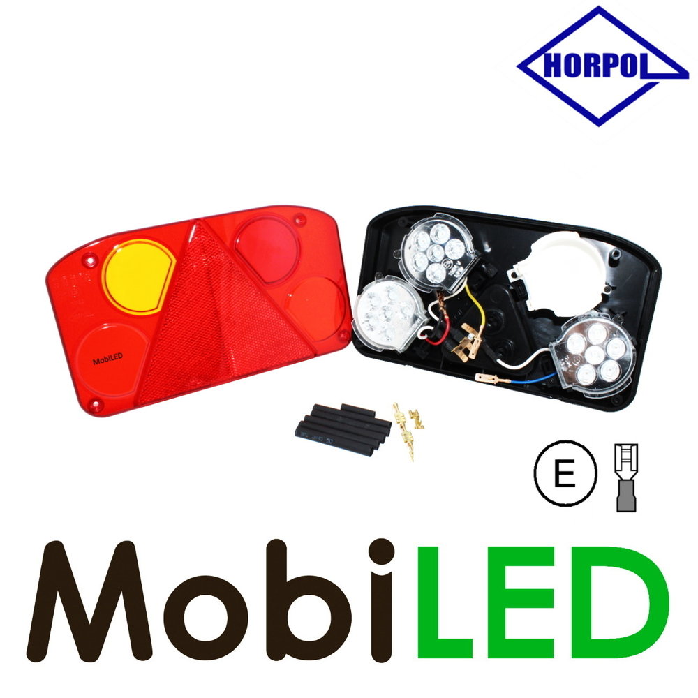 HORPOL Modular left rear light 4 functions license plate E-mark