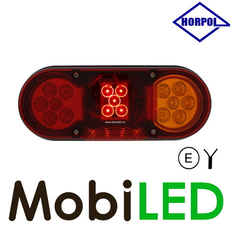 HORPOL Horpol ovaal achterlicht links met kentekenverlichting HORPOL Horpol ovaal achterlicht links met kentekenverlichting