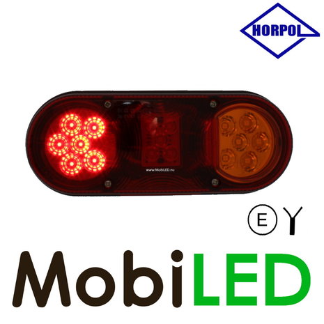 HORPOL Horpol ovaal achterlicht links met kentekenverlichting HORPOL Horpol ovaal achterlicht links met kentekenverlichting
