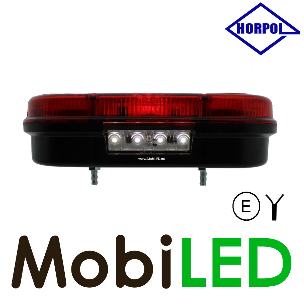 HORPOL Horpol ovaal achterlicht links met kentekenverlichting HORPOL Horpol ovaal achterlicht links met kentekenverlichting