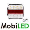 Rear light white 12-24 volts 4 functions E-mark Rear light white 12-24 volts 4 functions E-mark