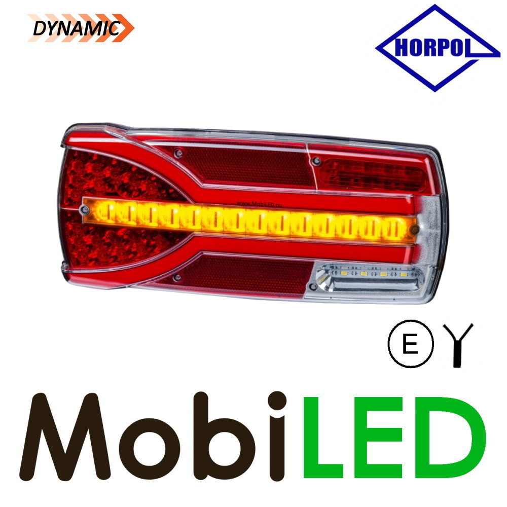 HORPOL Dynamic rear light Carmen Red  E-mark 6 functions Left