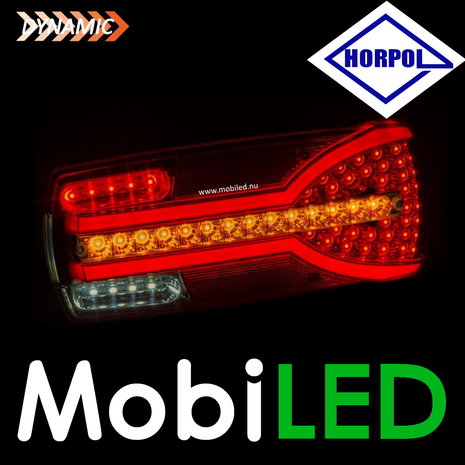 HORPOL Dynamic rear light Carmen Red E-mark 6 functions Right