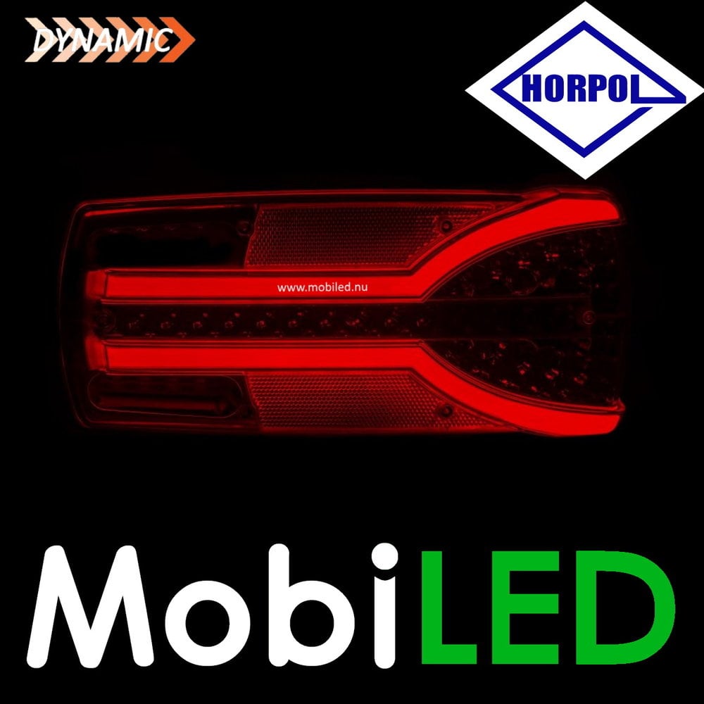 HORPOL Dynamic rear light Carmen Red E-mark 6 functions Right