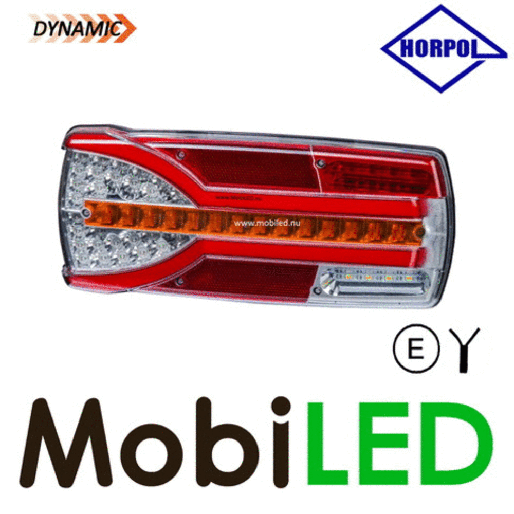 HORPOL Dynamic rear light Carmen clear E-mark 7 functions 10-30 volts left HORPOL Dynamic rear light Carmen clear E-mark 7 functions 10-30 volts left
